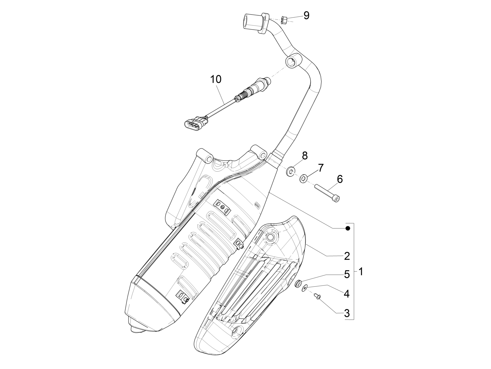 Vespa Primavera 150 4T 3V Iget ABS E4 2016-2020 EMEA — Nademper
