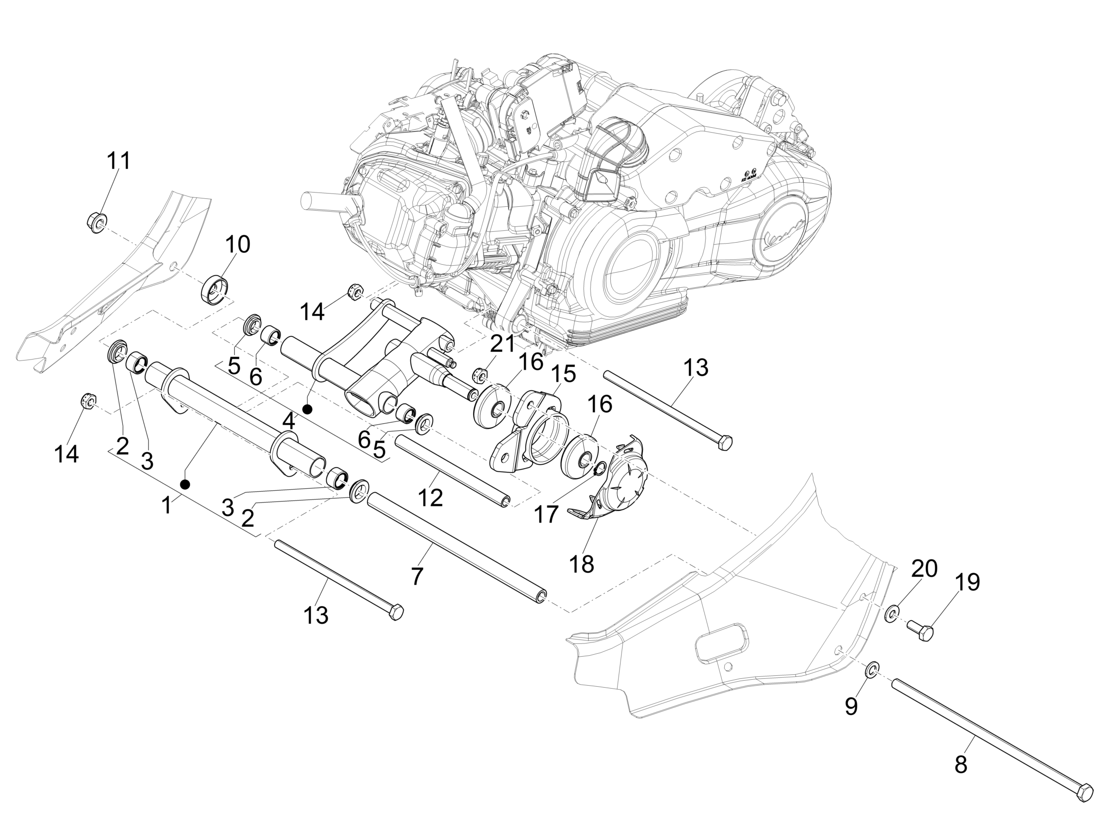 Vespa Sprint 150 4T 3V ie no ABS E2 E3 2015 APAC — Motorophanging
