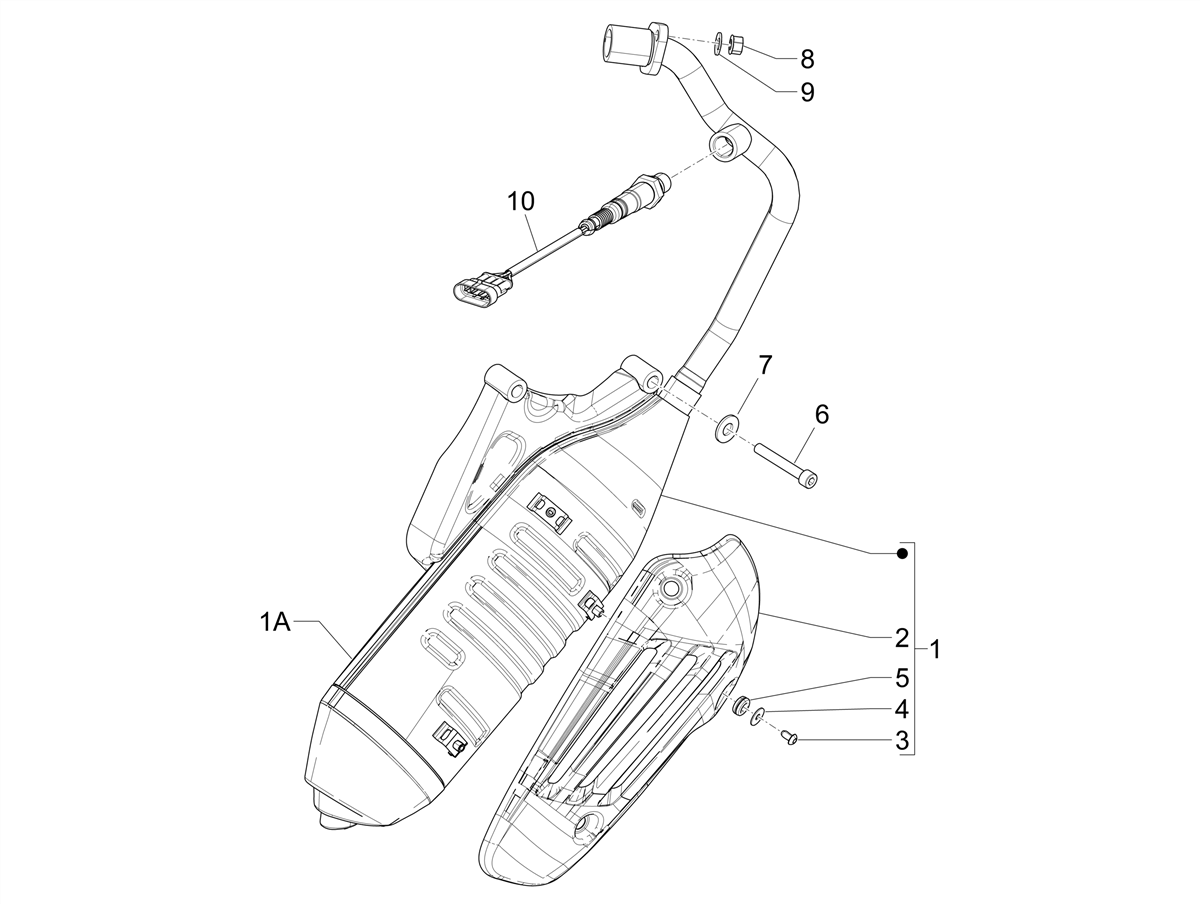 Vespa Sprint 150 4T 3V Iget ABS E4 2016-2023 NAFTA — Nademper
