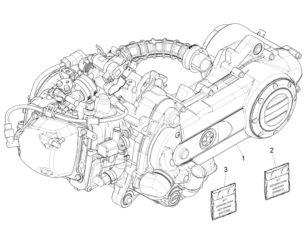 Zip 50 4T no ABS E5 2021-2023 EMEA — Motor Compleet