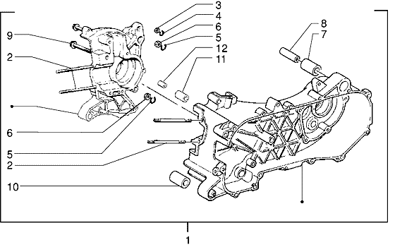 Vespa ET2 Iniezione — Carter