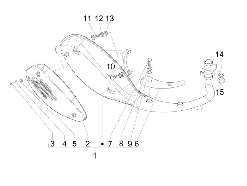 Vespa S 125 4T 4V no ABS E3 2009-2010 APAC — Nademper