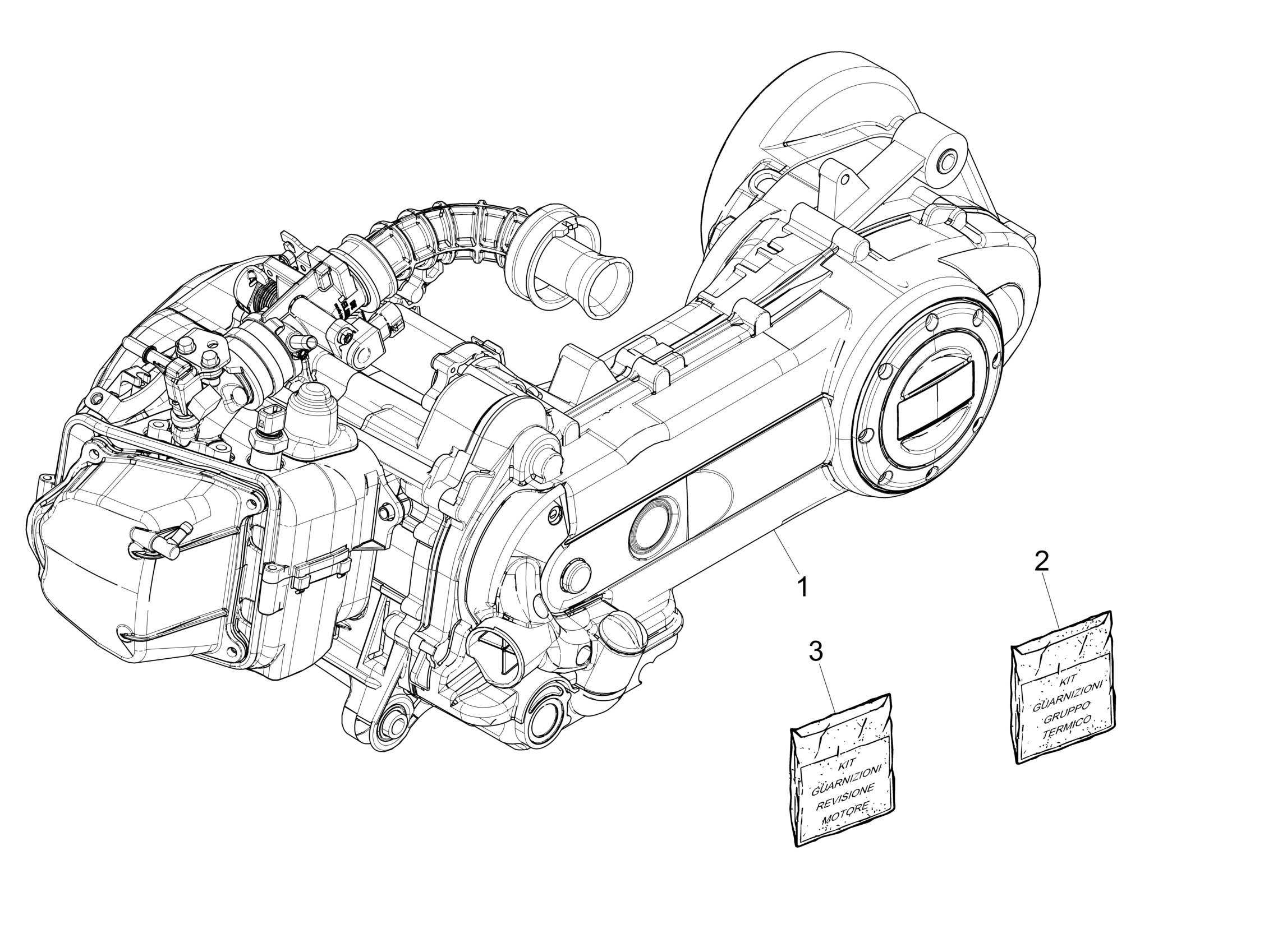 Zip 50 4T no ABS E4 2018-2020 EMEA — Motor Compleet