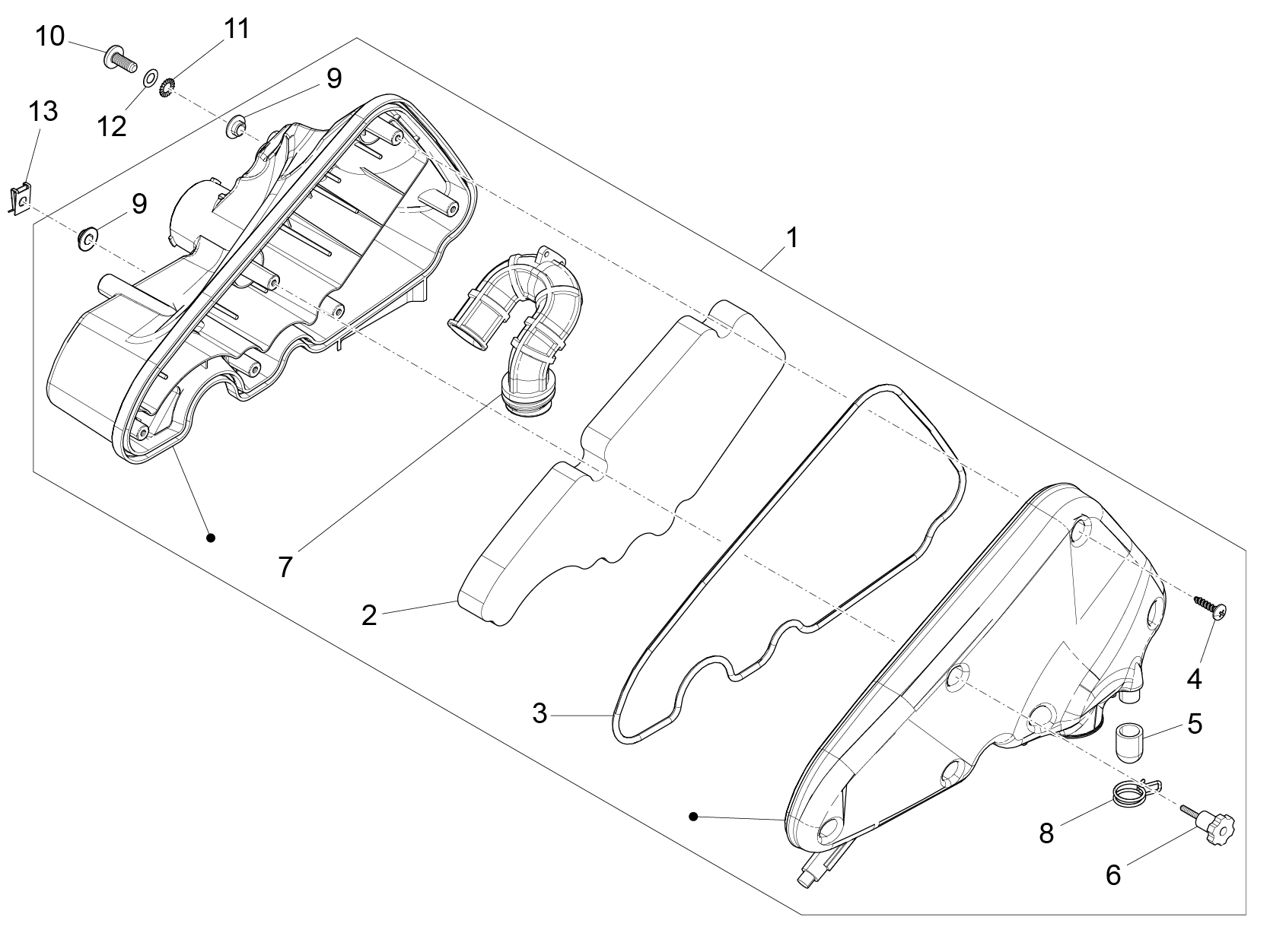 Vespa Primavera 50 4T 4V no ABS E2 2013-2017 EMEA — Luchtfilter