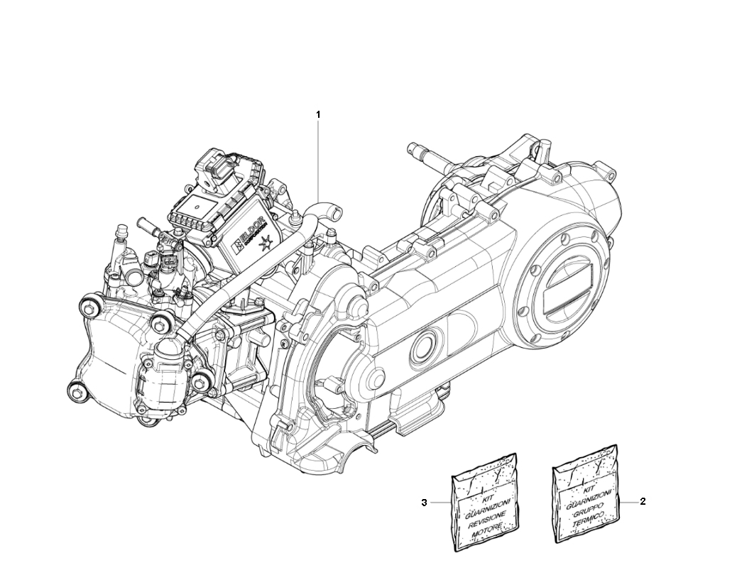 Prima Vera 4T 45 km/h — Motor