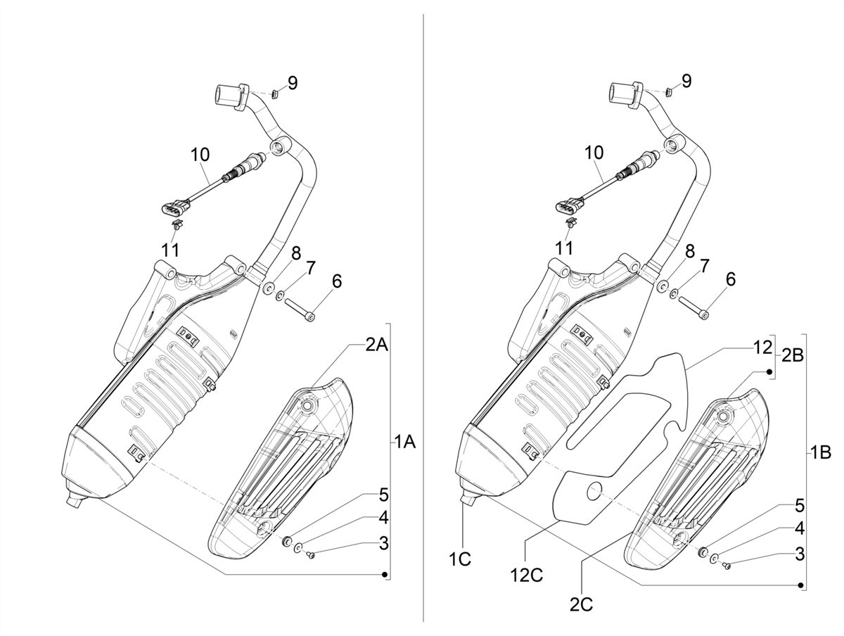 Vespa Primavera 150 4T 3V Iget ABS no ABS E2 E3 E4 2016-2023 APAC — Nademper