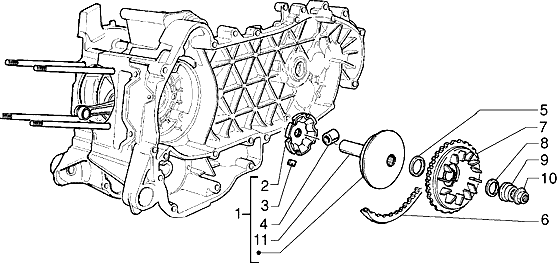 X9 125 — Aandrijfschijf