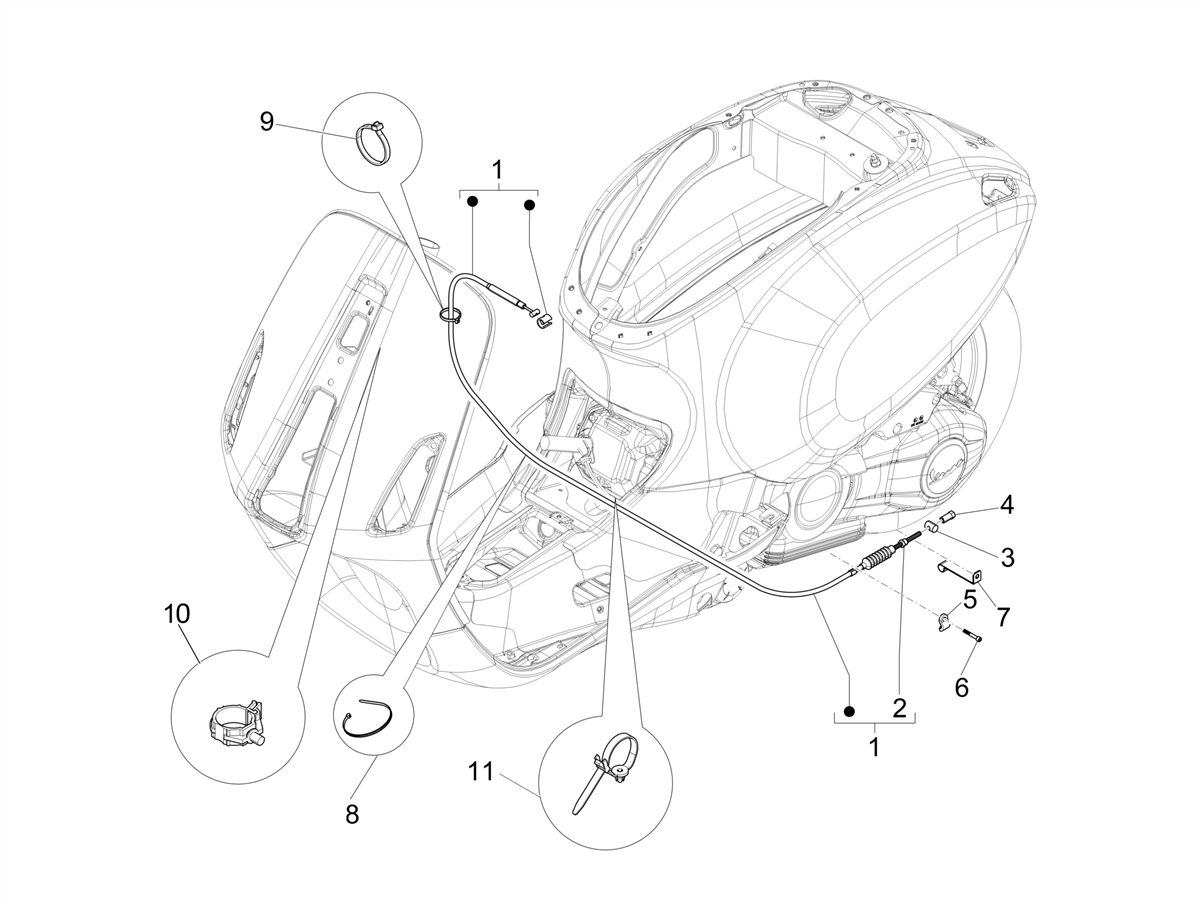 Vespa Primavera 50 4T 3V ie ABS E5 Mickey Mouse 2023 Canada NAFTA — Kables