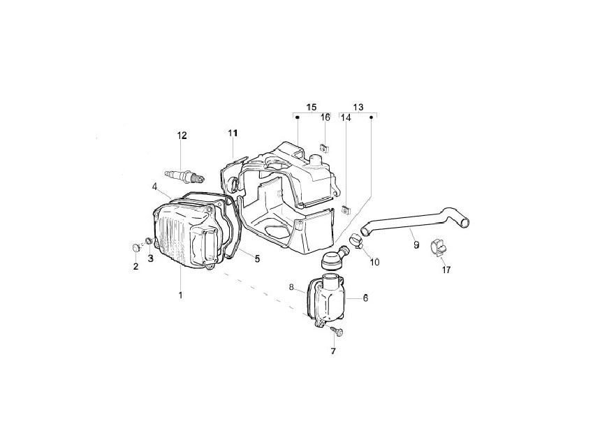 Vespa S 150 4T no ABS E3 2009-2010 APAC — Cilinderkopdeksel