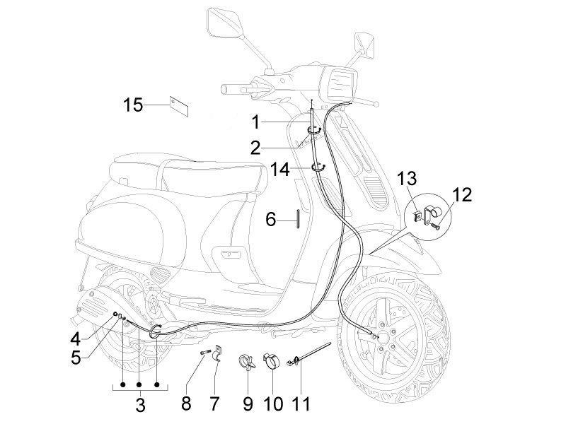 Vespa S 150 4T 2V ie no ABS E3 2011 APAC — Kables