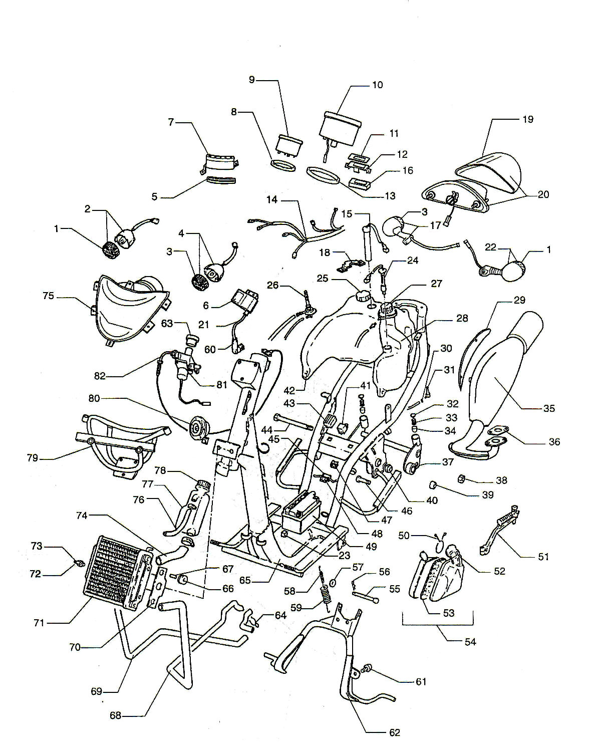 Electra - Verlichting - Frame - Uitlaat