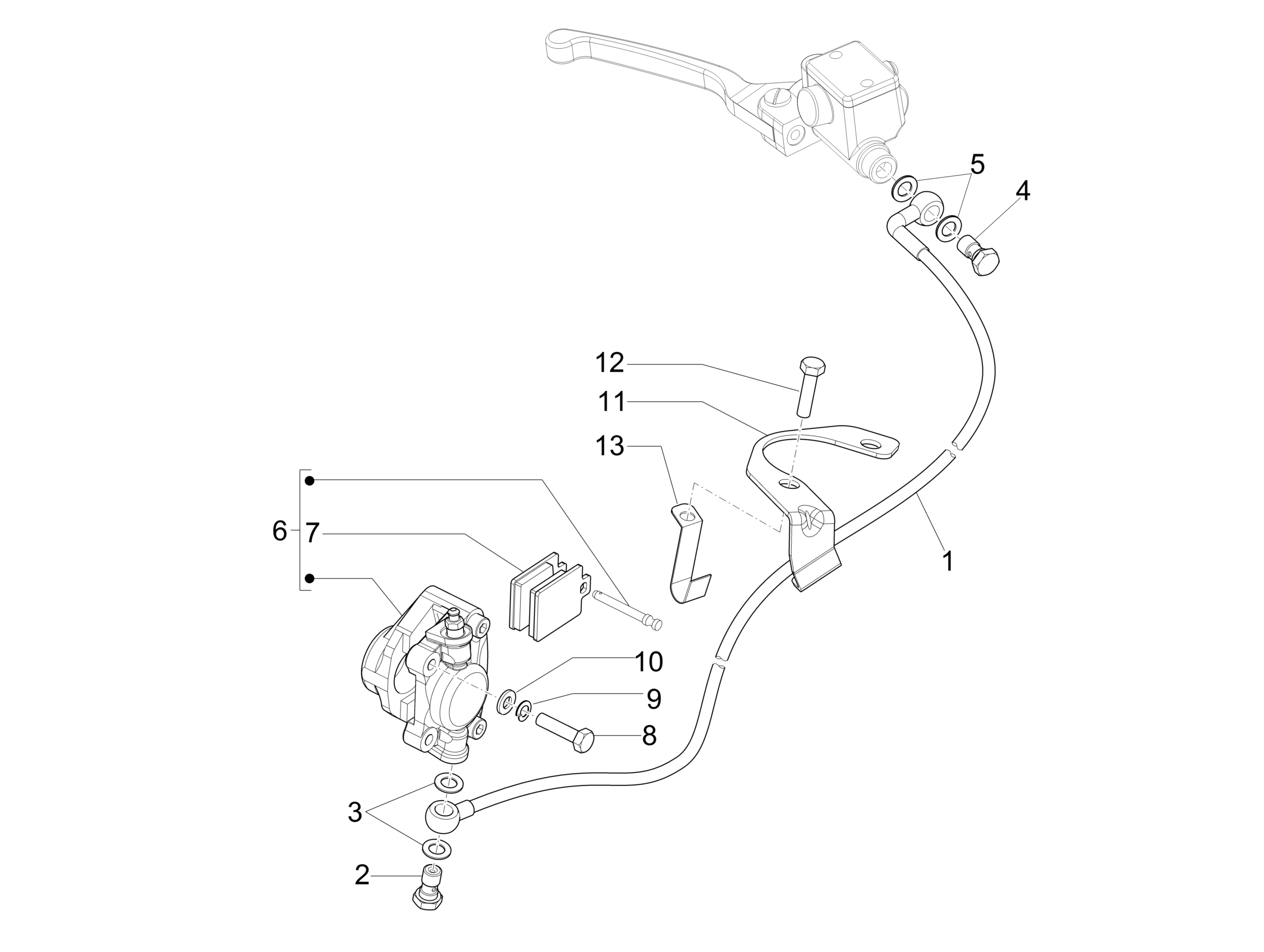 Vespa S 150 College 4T 2V ie no ABS E3 2009-2012 EMEA — Remslangen - Remklauwen