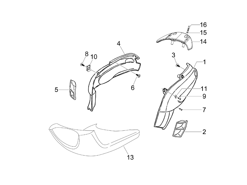 Typhoon 50 2T E2 2006 EMEA — Zijafdekking - spoiler