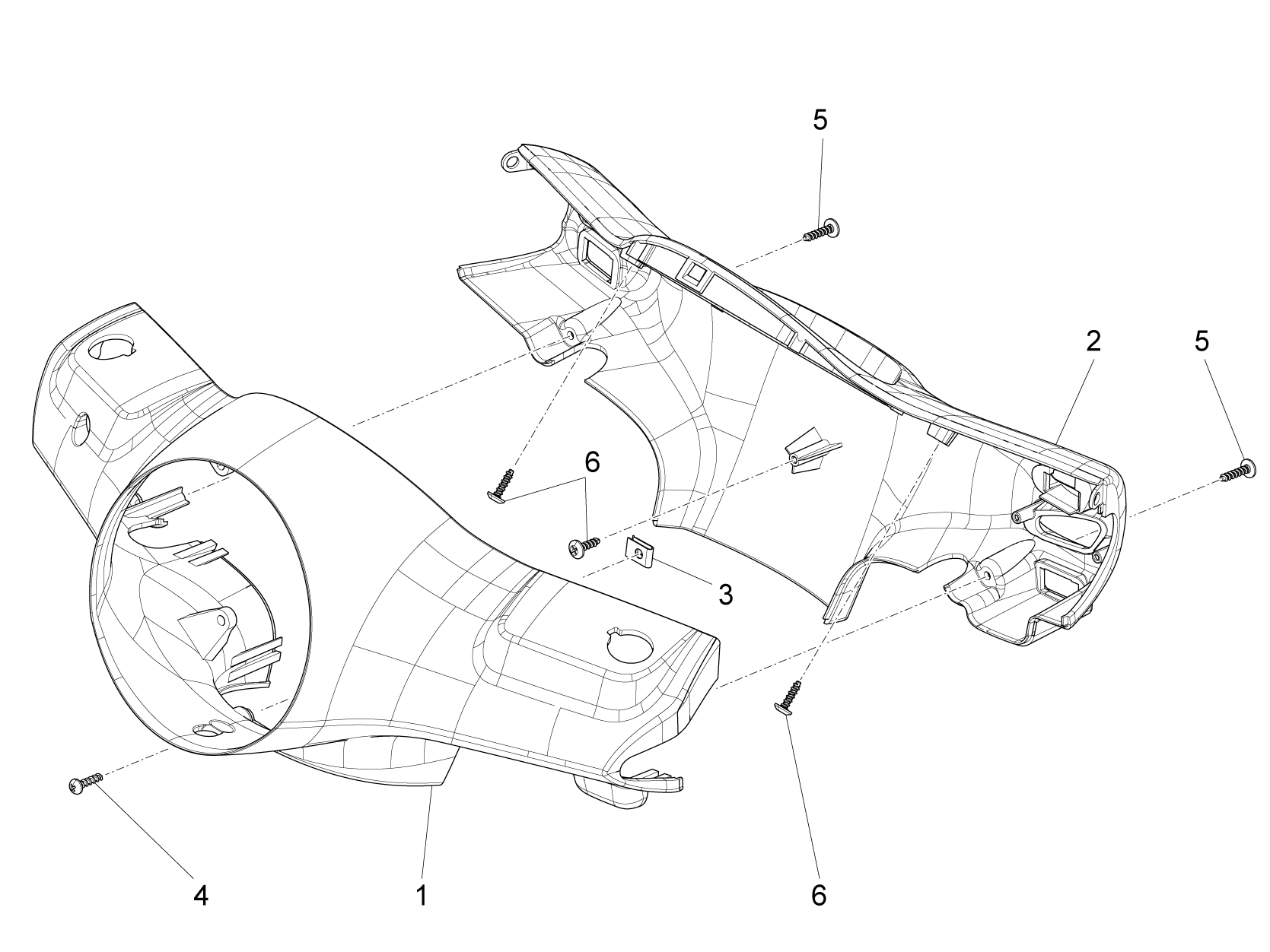 Vespa VXL 125 4T 3V 2018-2019 — Stuurkappen