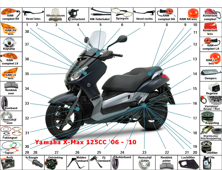 X-Max 125CC '06 - '10