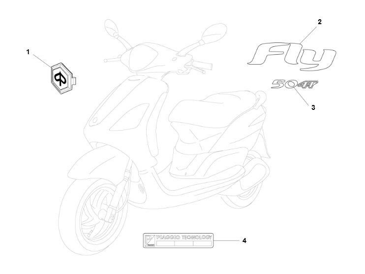 Fly 50 4T 2V 25 km/h 2012-2015 — Transfer