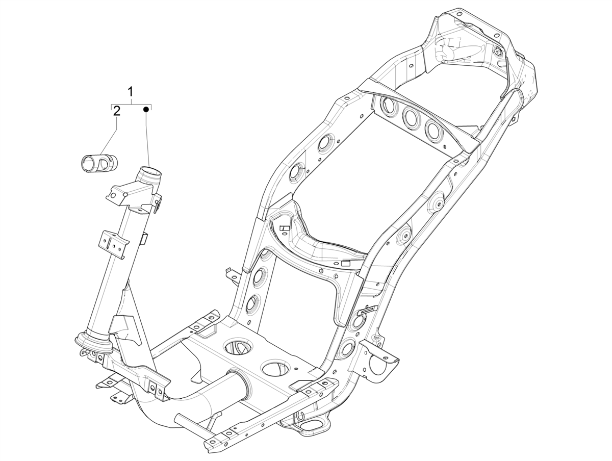 Zip 50 4T no ABS E4 2018-2020 EMEA — Frame - slot