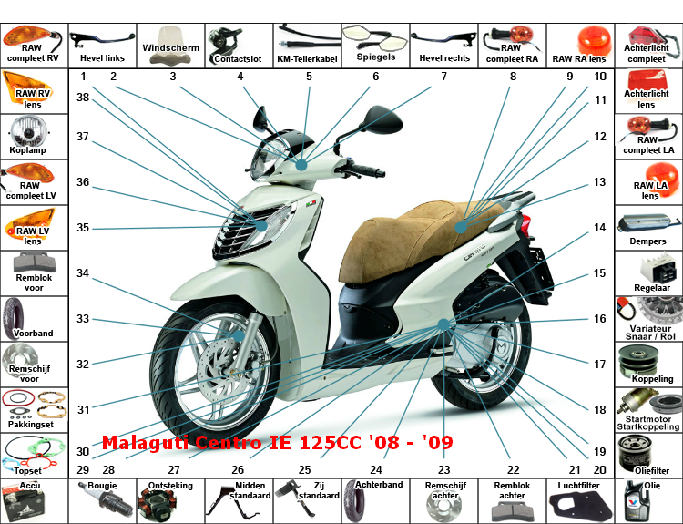 Centro IE 125CC '08 - '09