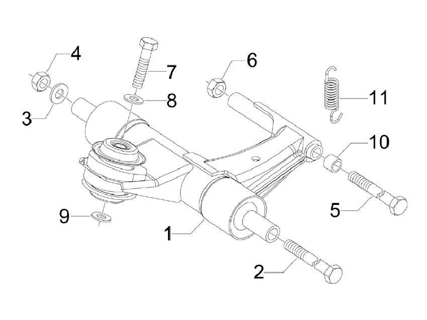 Vespa S 150 4T no ABS E3 2009-2010 APAC — Motorophanging