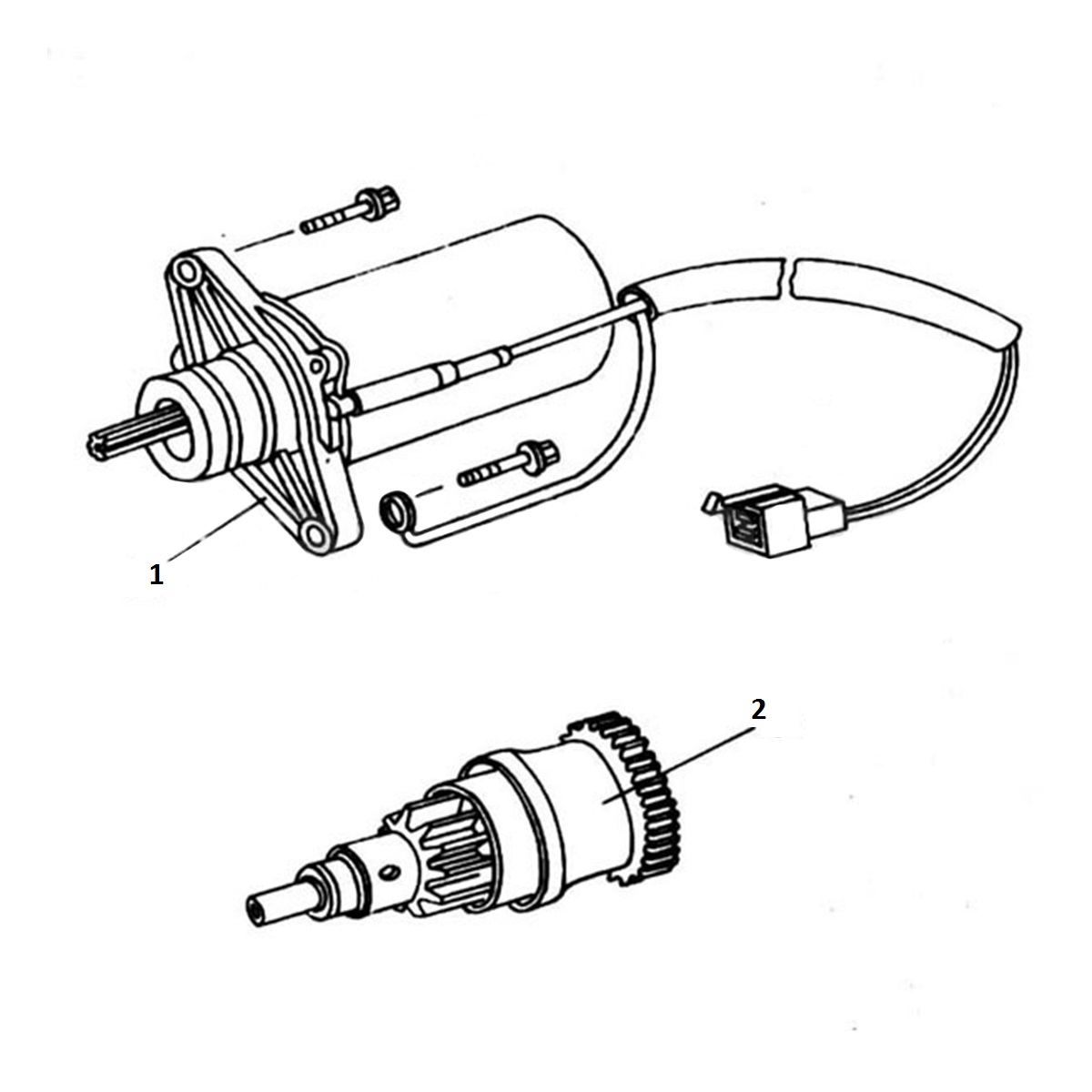 Vespelini S — Startmotor + Bendix