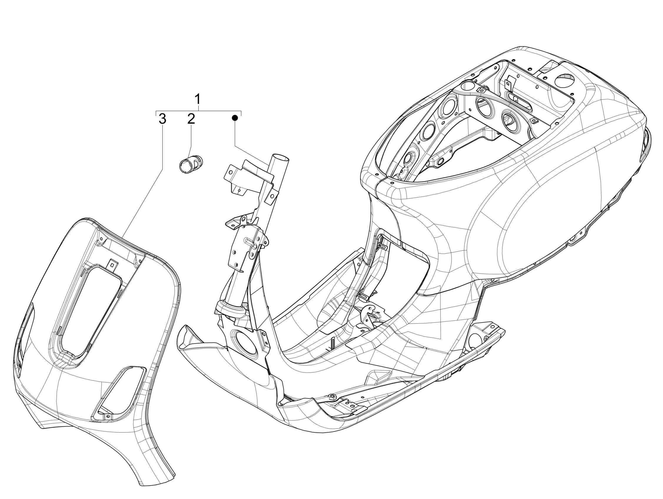 Vespa VXL 125 4T 3V 2018-2019 — Frame