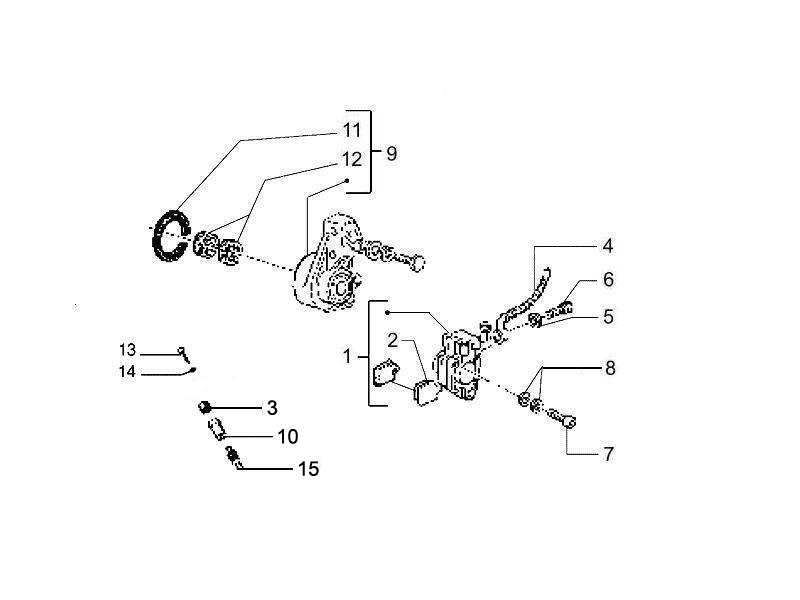 Vespa PX 150 2T no ABS E3 2011-2017 EMEA APAC LATAM — Remslangen - Remklauwen