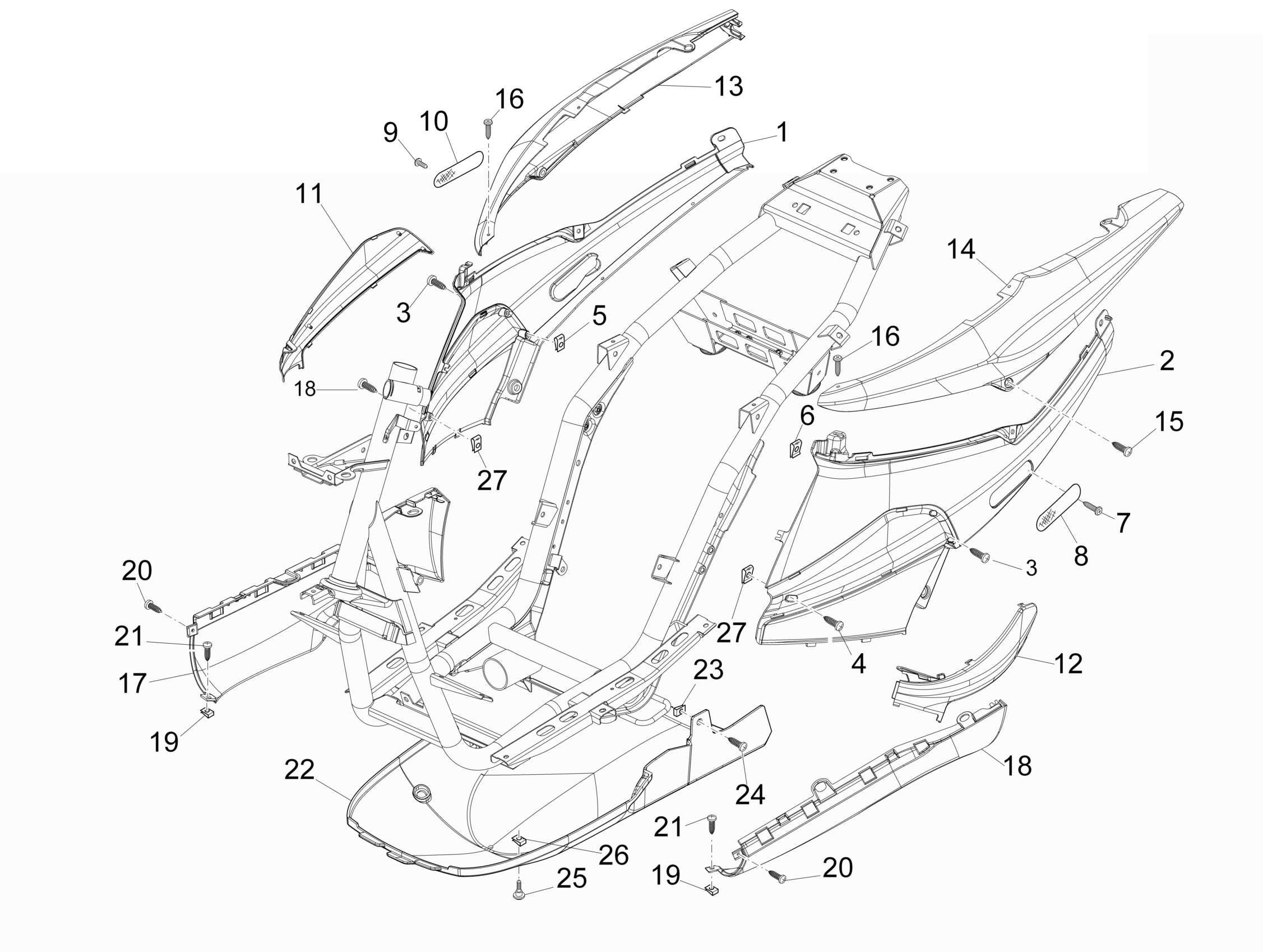 Nrg Power DD H2O 2011-2013 EMEA — Zijafdekking - spoiler