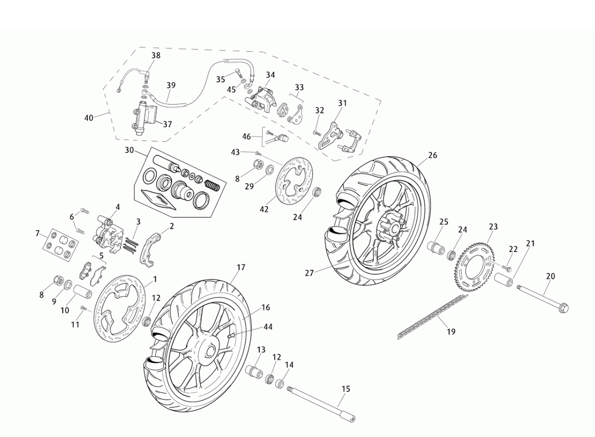 Voor/Achterwiel