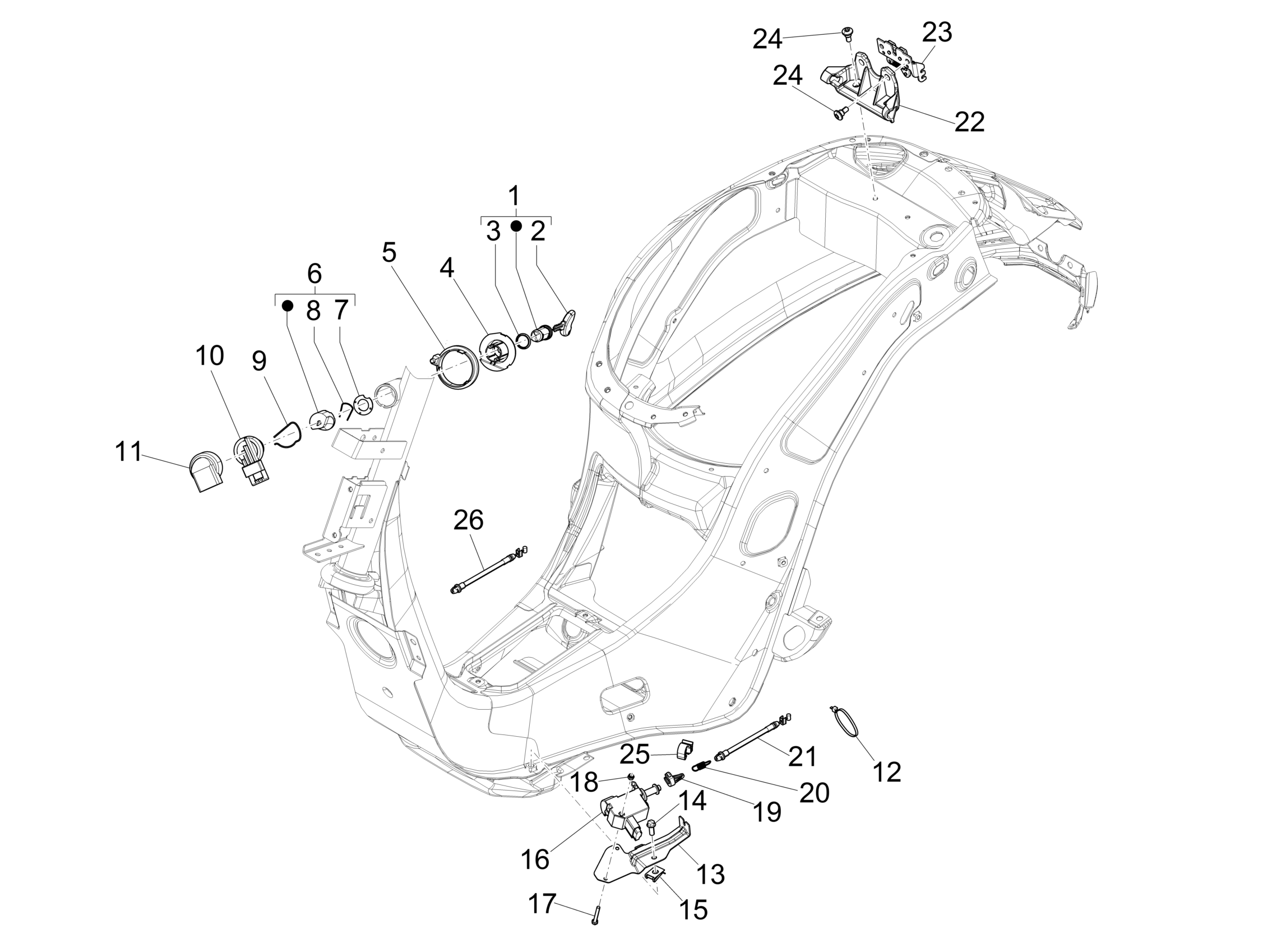 Vespa Primavera 150 4T 3V ie no ABS E3 2014-2016 NAFTA — Sloten