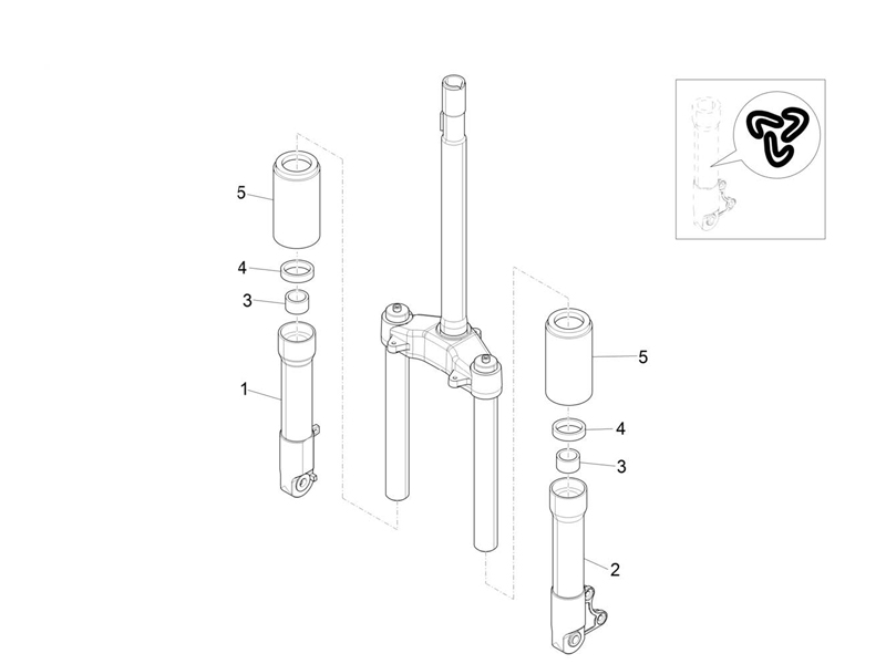 ZIP 25 E4 — Voorvork