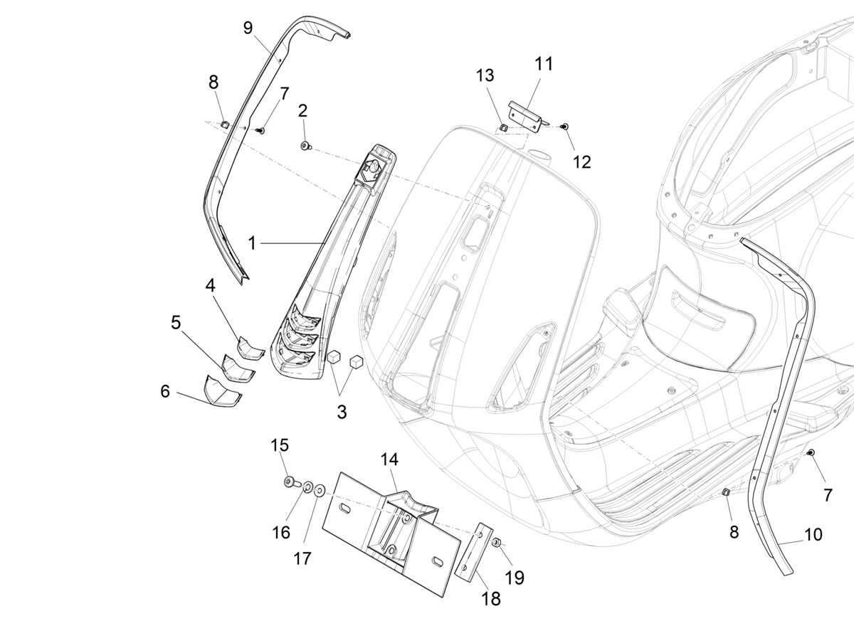 Vespa Primavera 150 E4 E5 75 Anniversario 2021 APAC — Voorscherm
