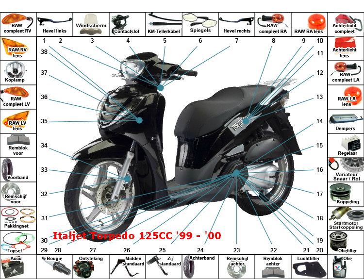 Torpedo Mot Leader 125CC '00 - '01