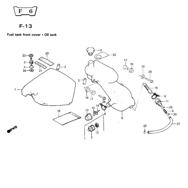 Tankdeel en Olietank