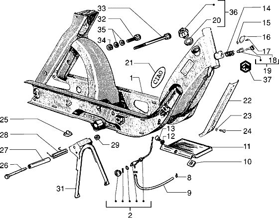 Frame mengkraan stofkap