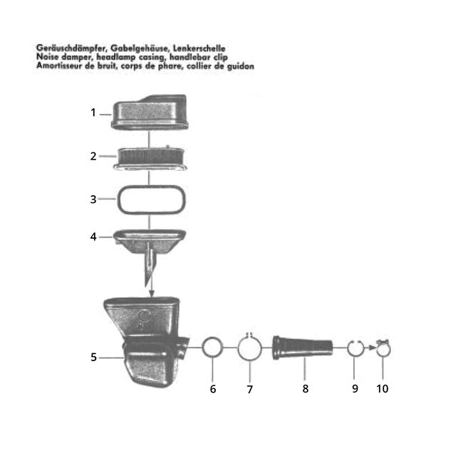 Koplamp huis en luchtfilter