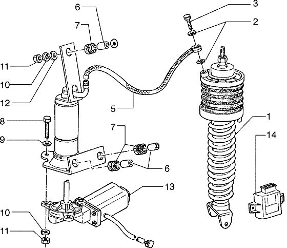 Achterbumper Met autom. einstellung