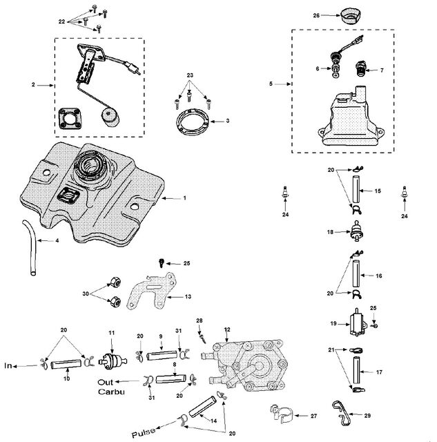 Benzinetank - Olietank