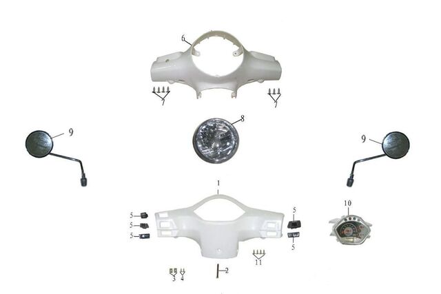 Koplamp Rond