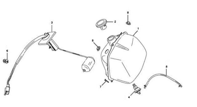 Benzinetank 1/2